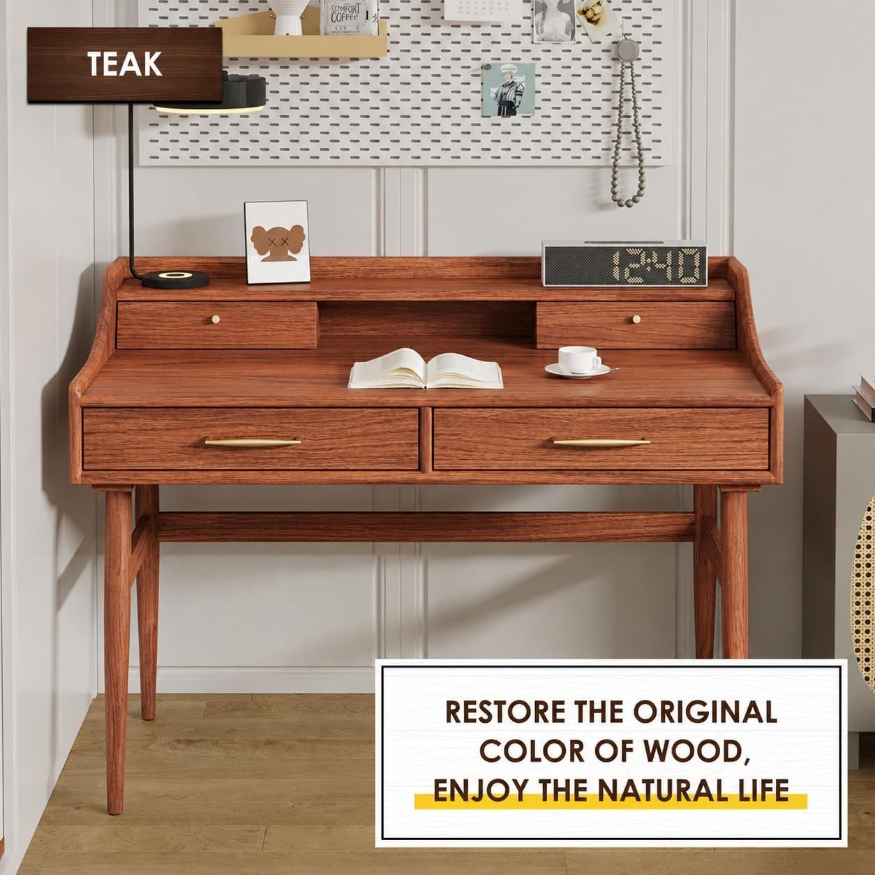 Water Based Wood Stain – Multiple Finishes, Fast Drying, Indoor and Outdoor F…