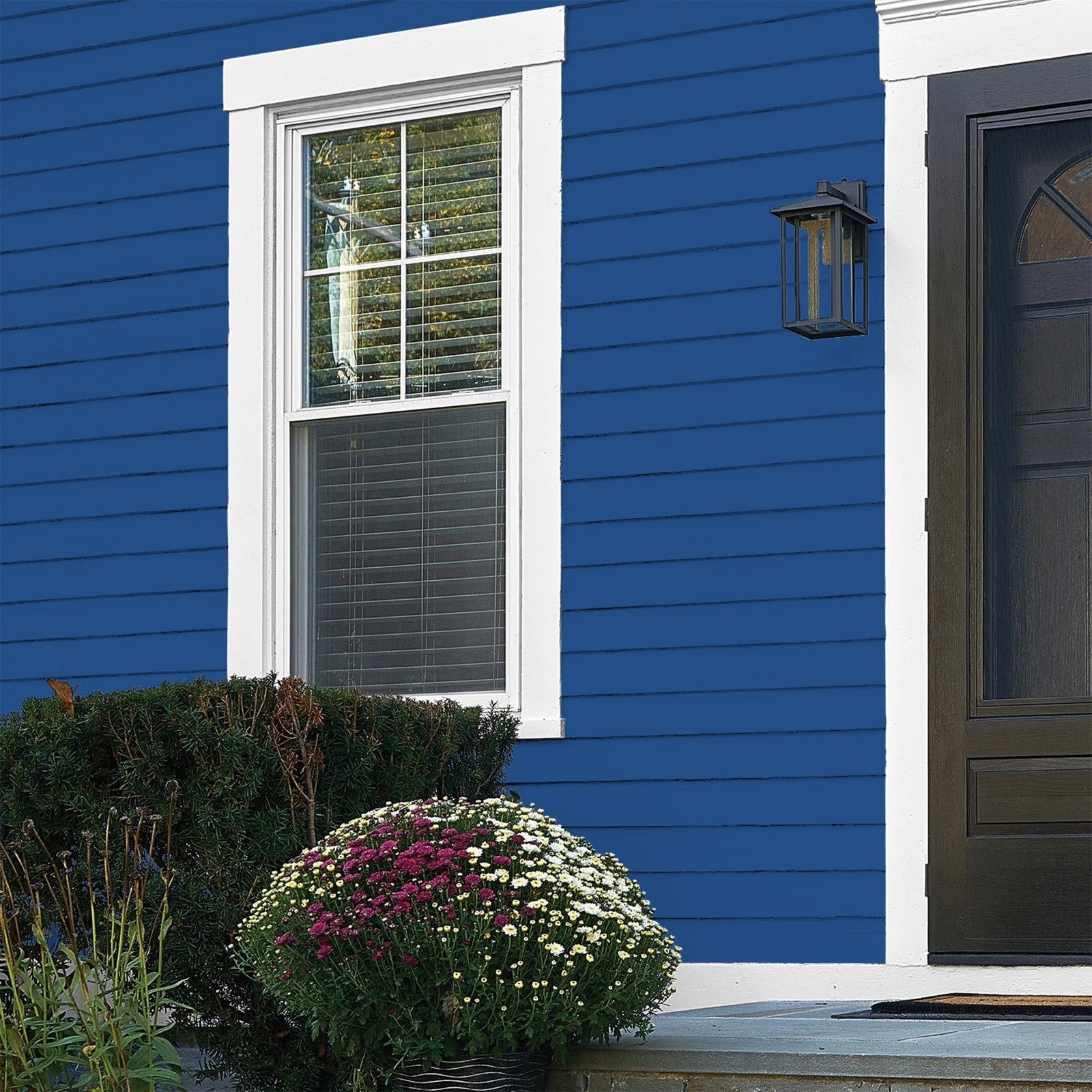 Fundamentals Brilliant Blue / Blue Flat Exterior Paint 1 Gallon