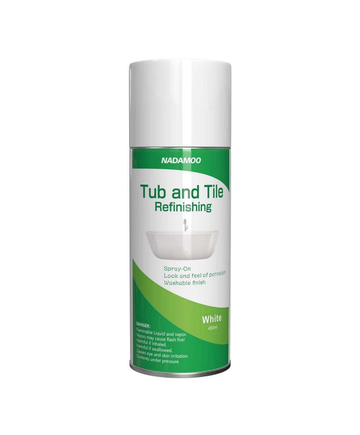 2 Pack. Tub and Tile Spray Paint White, 450ml, Aerosol Bathtub Refinishing Ki…