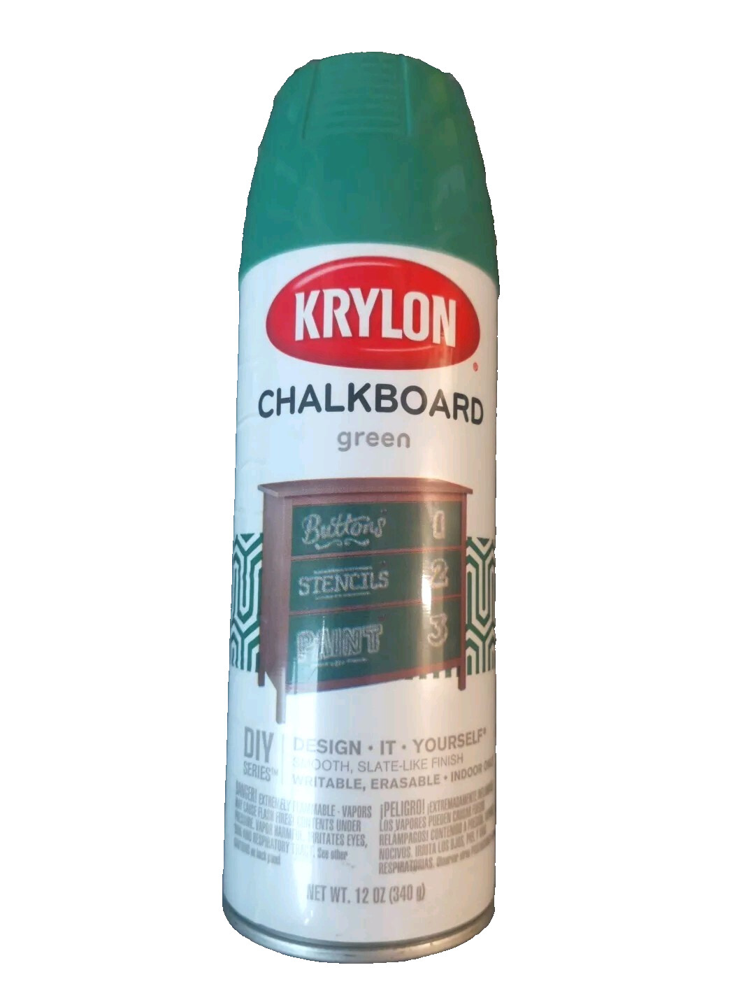 Krylon Green Chalkboard Aerosol Spray Paint, 12 oz