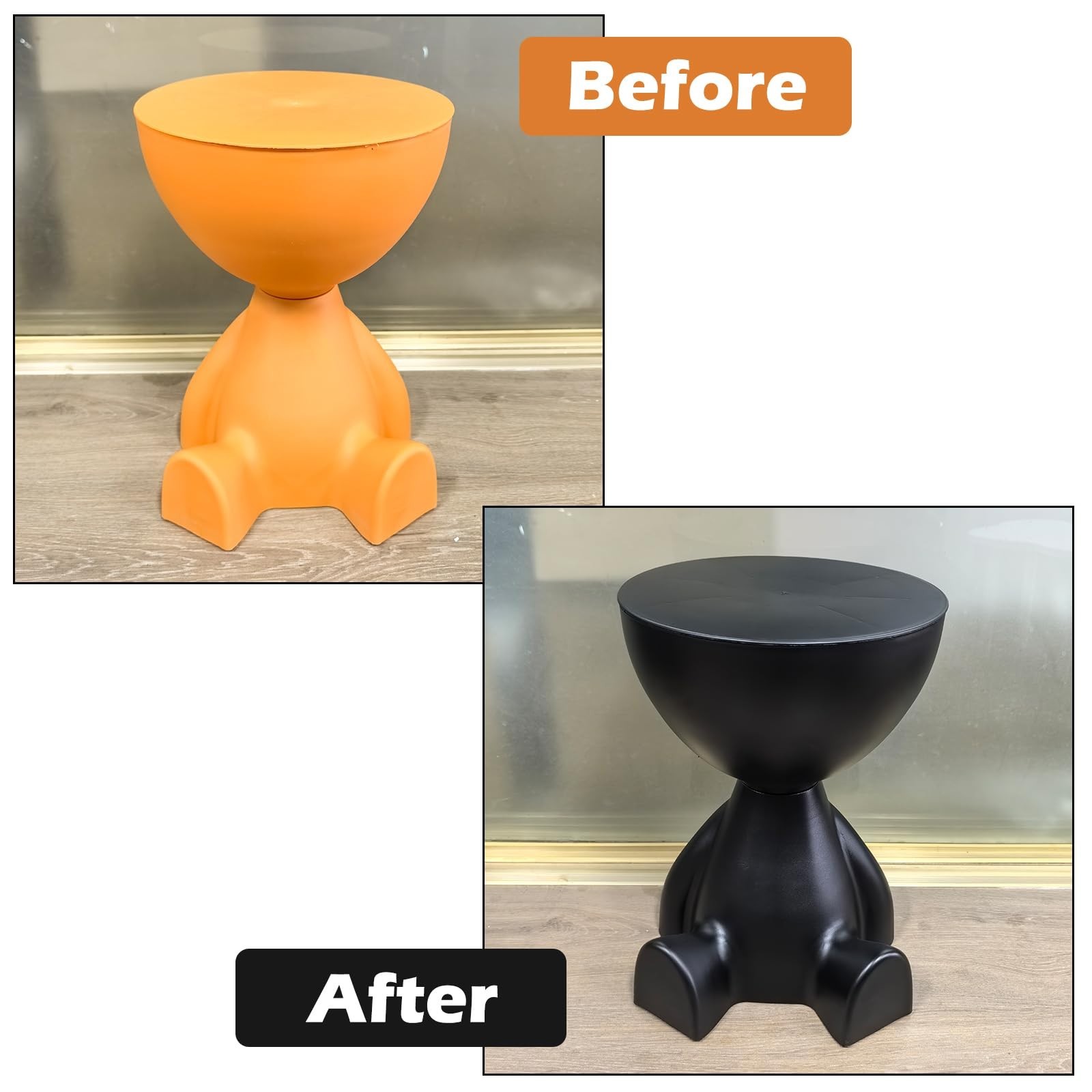 Multi-Surface Matte Black Spray Paint & Primer – Quick Drying for Wood, Metal, P