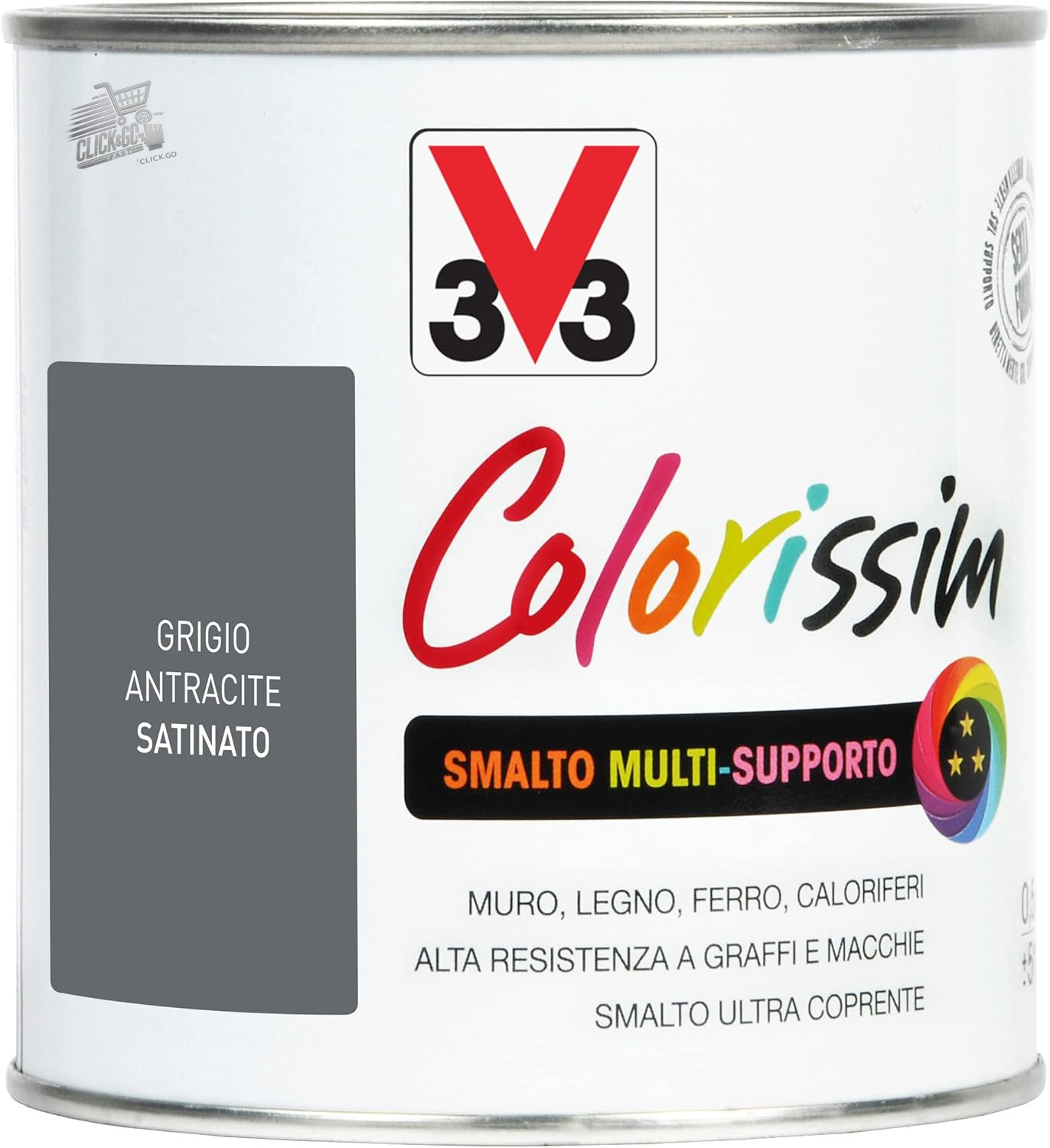 Multi-support nail polish colorful anthracite gray 0.5 L