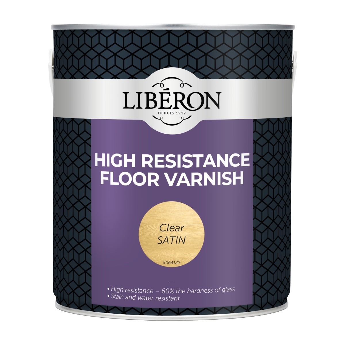Liberon High Resistance Floor Varnish 2.5L – Transparent Satin, Non Yellowing Finished