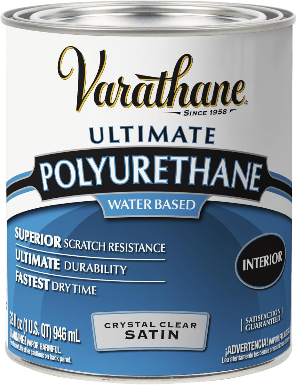 Water-Based Crystal-Clear Ultimate Polyurethane | Interior Wood Protection | Fas