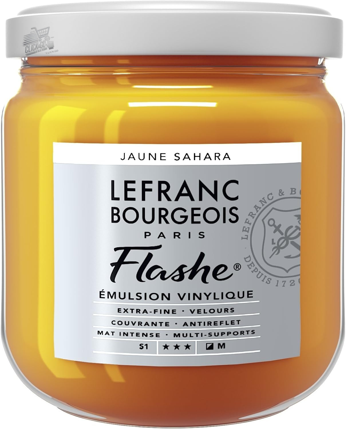 LEFRANC BOURGEOIS FLASHES EXTRA FINE ACRYLIC YELLOW GOLD VINYL COLOR 400ML LB