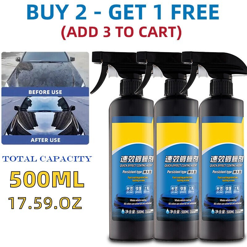 500ML Set Sopam* Car Coating Spray Protection Quick Car Wax Polish Motorcycle