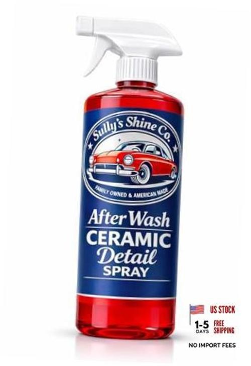 Sully’s After Wash Ceramic Spray Coating – SiO2 Quick Detailer – High Gloss,