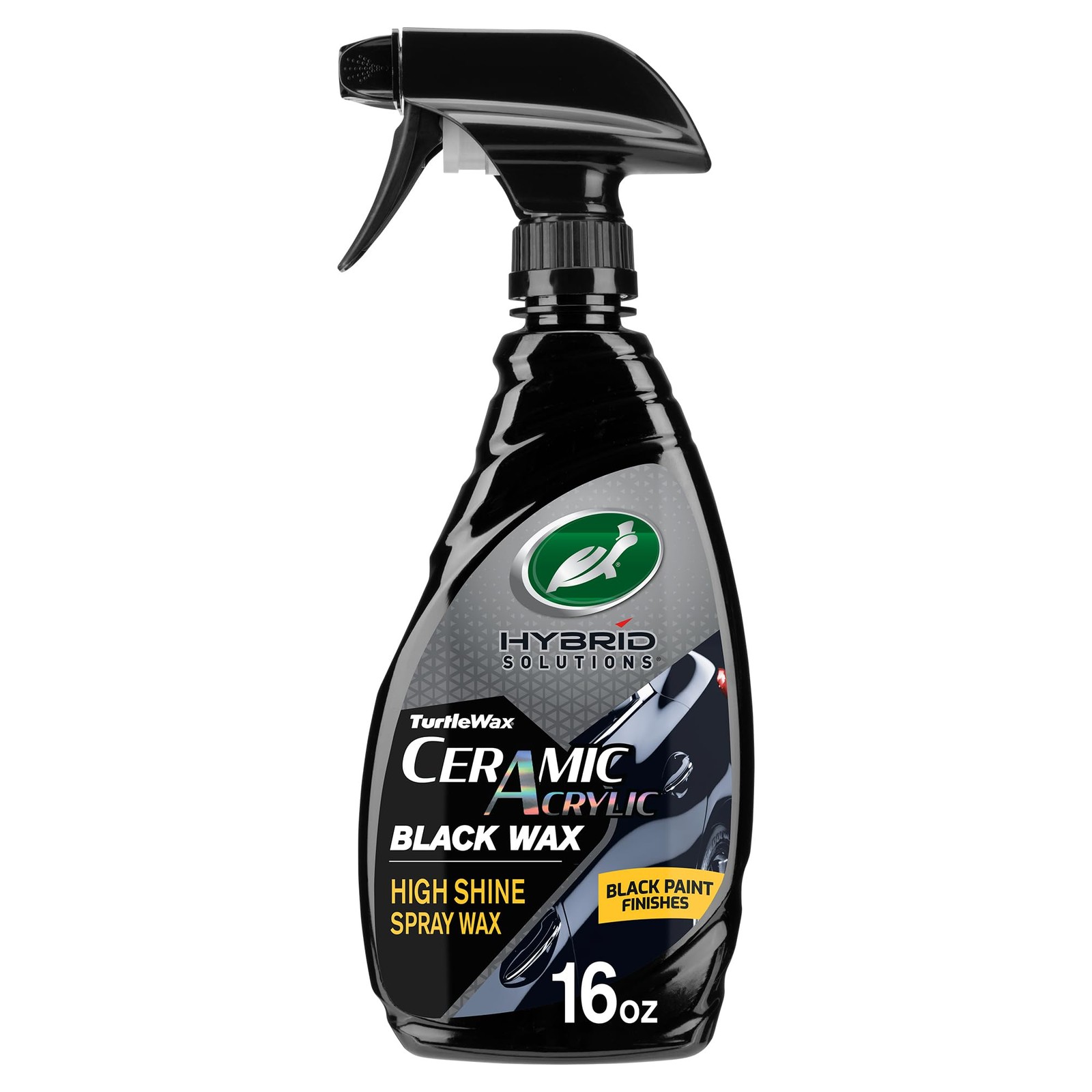 Hybrid Solutions Ceramic Acrylic Black Car Wax Spray 16oz with UV Protection