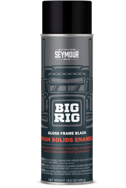Seymour 20-1615 Big Rig Professional Coatings Spray Paint, Gloss Frame Black