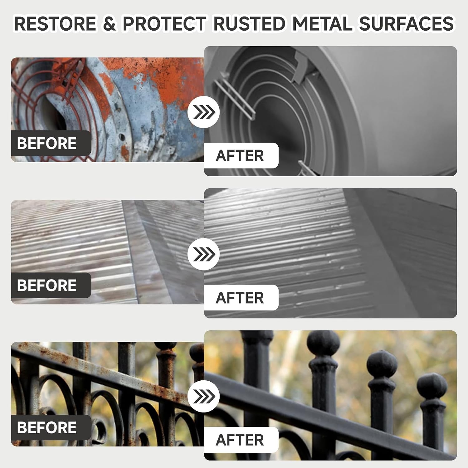 Versatile 2-in-1 Rust Converter & Primer for Metal – 17.5 Oz, Easy Application