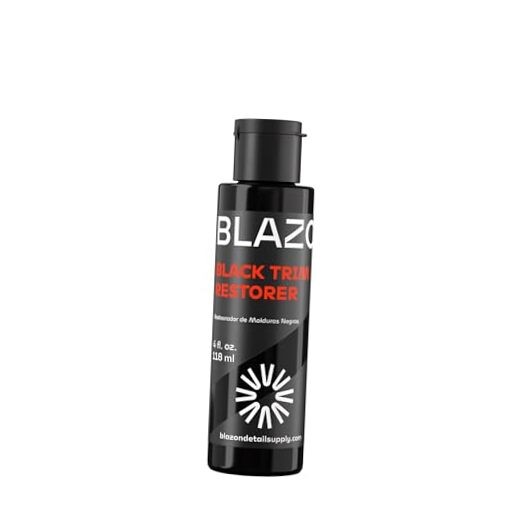 Black Trim Restorer – Dye-Infused Plastic Restorer for 4 Fl Oz (Pack of 1)