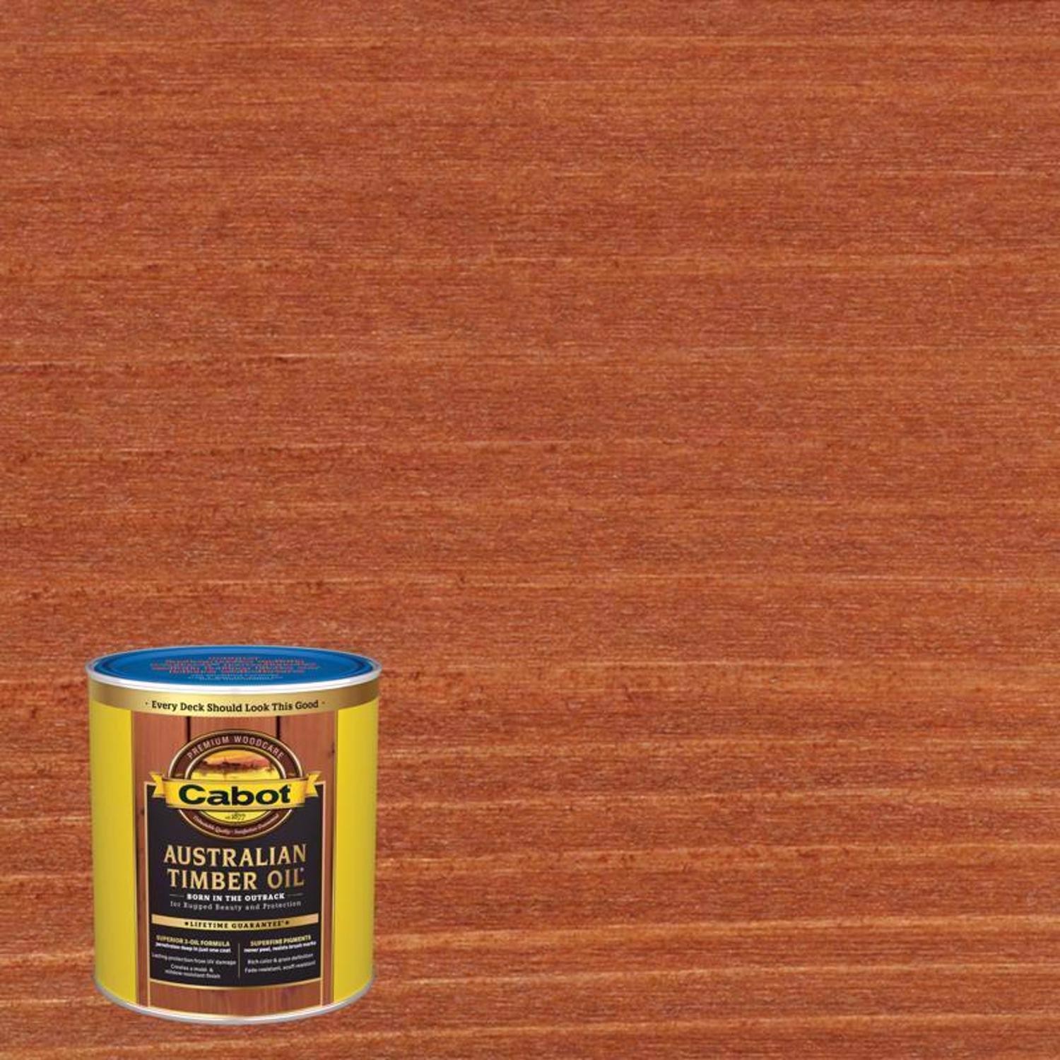 Cabot Transparent 19459 Mahogany Flame Oil-Based Natural Waterborne Hybrid 4pk