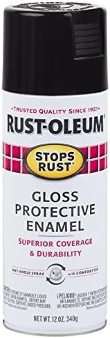 Rust-Oleum 7779830 Stops Rust Spray Paint, 12 Ounce (Pack of 1), Gloss Black