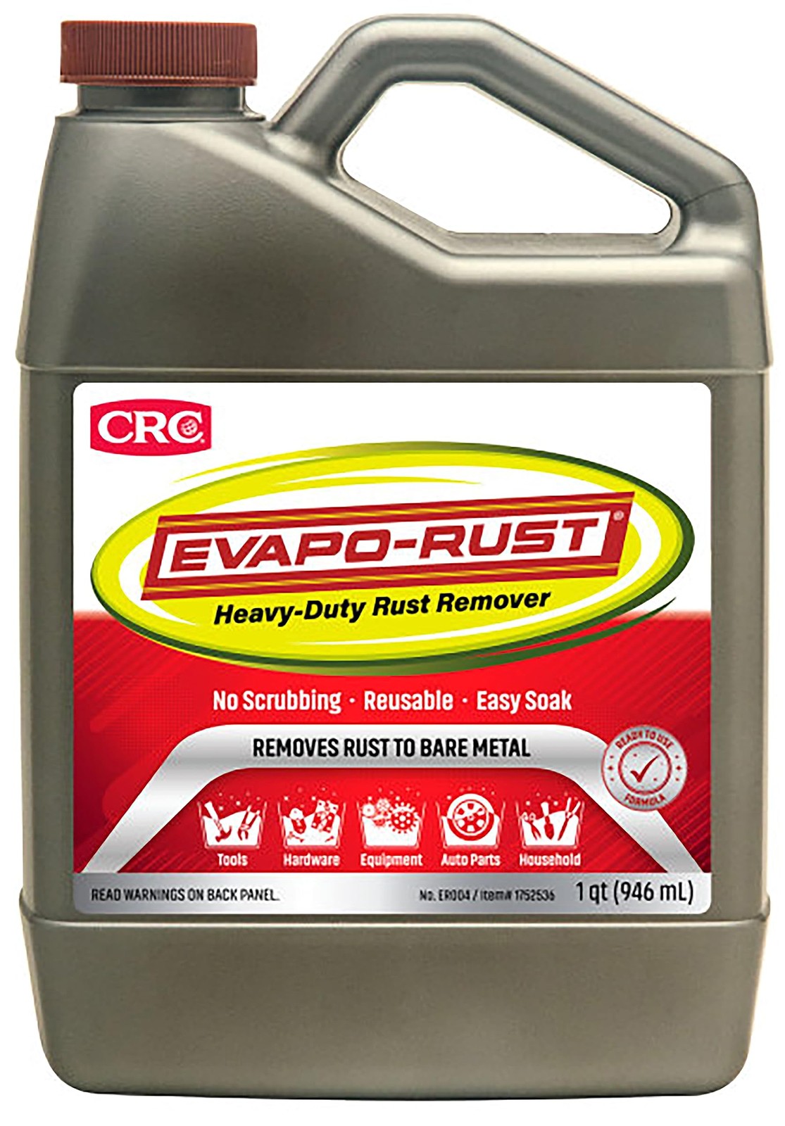 CRC Evapo-Rust, Heavy-Duty Rust Remover, Reusable, Acid-Free, Non-Corrosive, Wat
