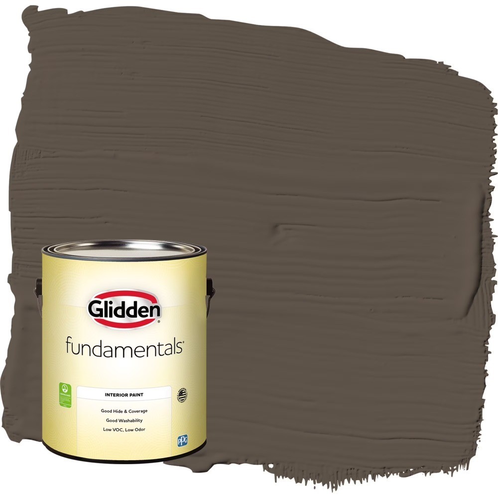 Semi-Gloss Interior Paint 1 Gallon for Walls and Ceilings Warm Brown