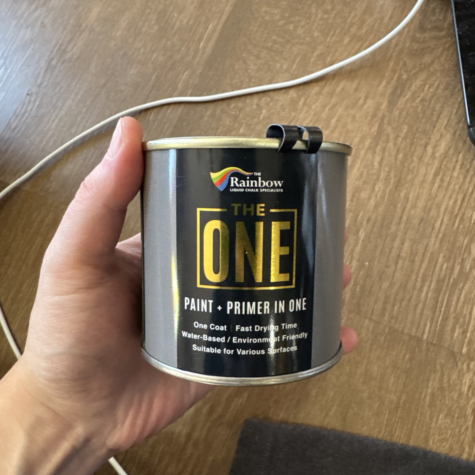 All-In-One Paint & Primer – Grey Satin, 8.5 Fl Oz/250ml | 1 Coat Formula | Ea…