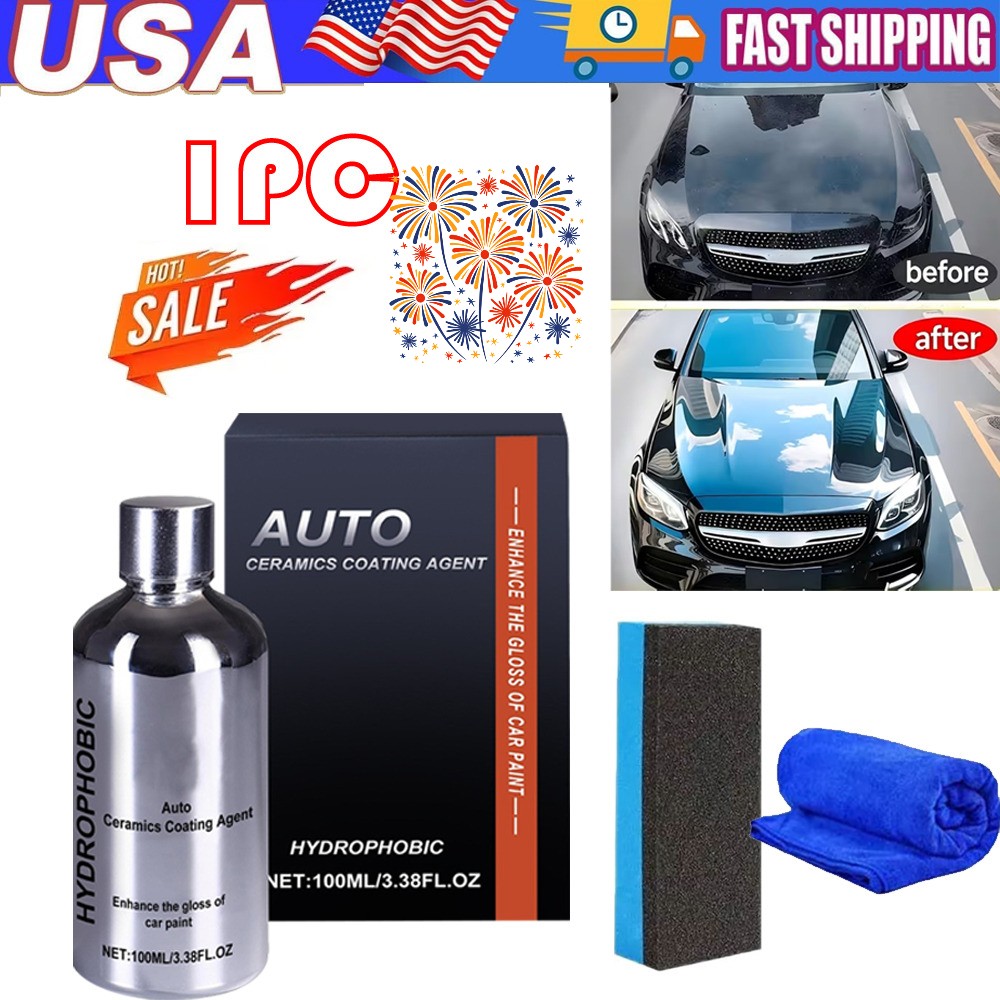 Auto Ceramics Coating Light Ceramic Coating for Cars 3.38 Fl Oz (Pack of 1) USA