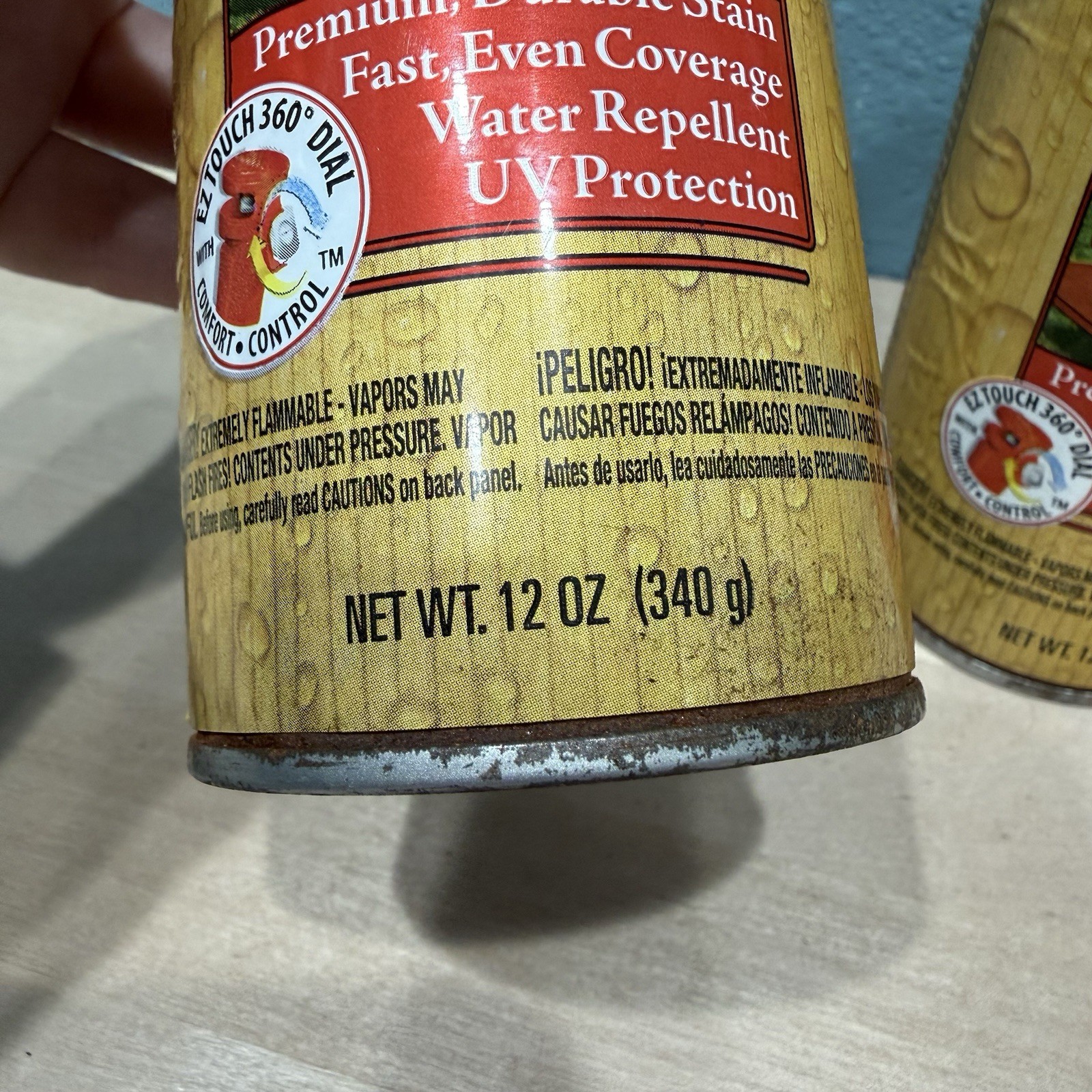 2x Krylon Exterior Semi-Transparent Wood Stain Redwood Spray Paint 12 Oz New NOS