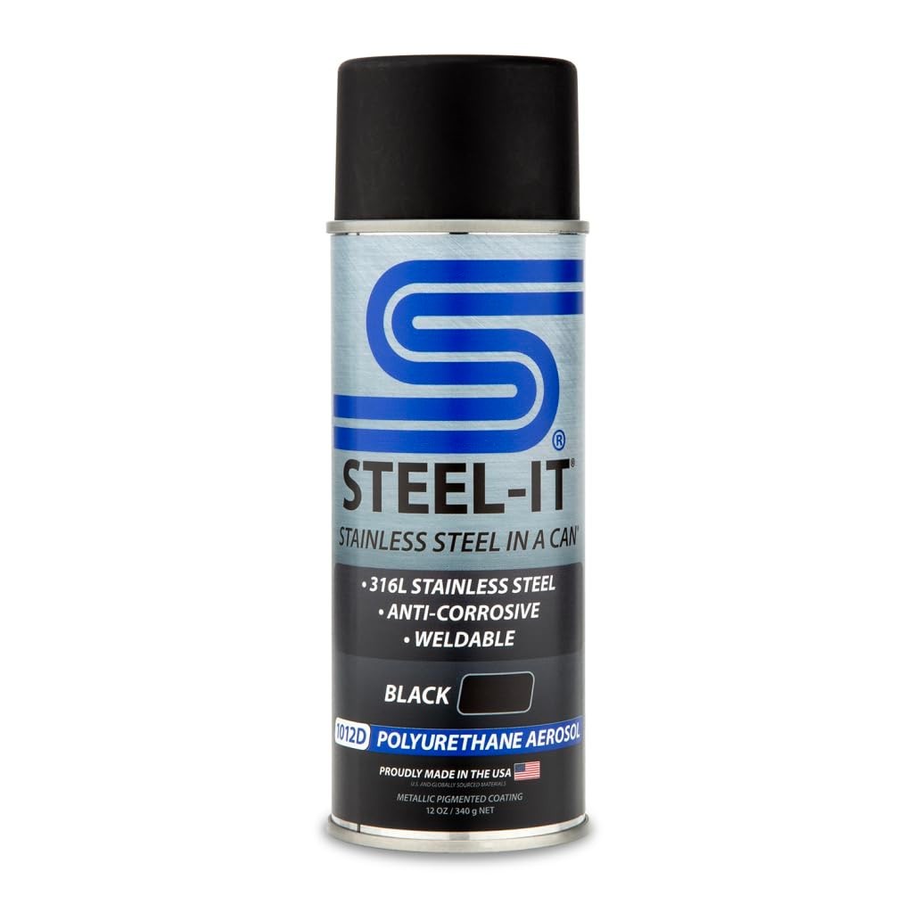 Industrial Polyurethane Paint Coating – Weldable, Easy to Apply, Black – 1 Pack