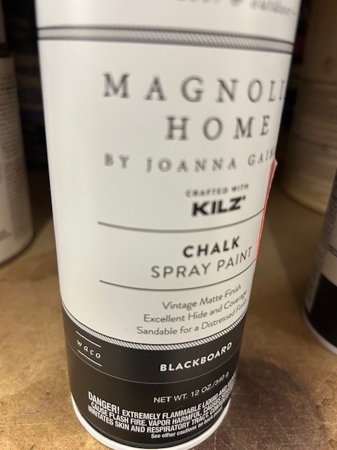 NEW Magnolia Home (w KILZ) Chalk Interior/Exterior Spray Paint BLACKBOARD