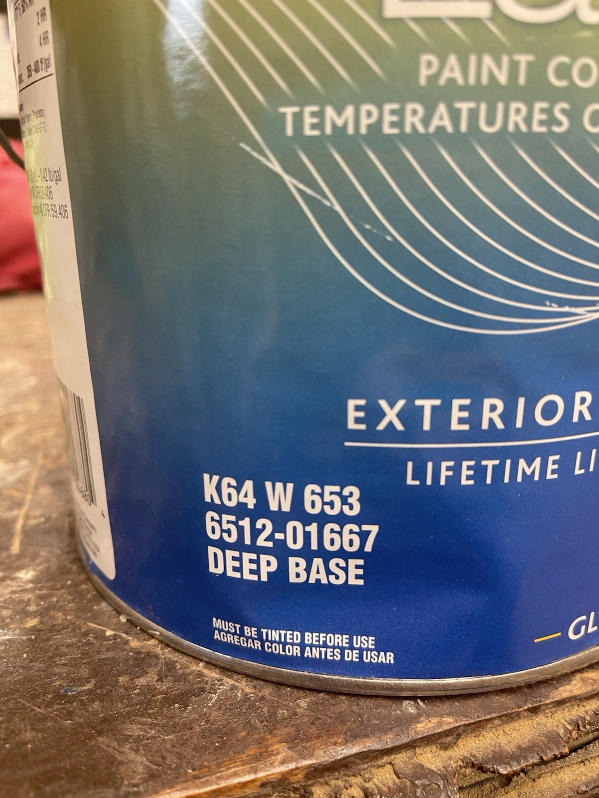 1 Gal. Sherwin Williams Latitude / Deep Base / Exterior Gloss Acrylic Paint