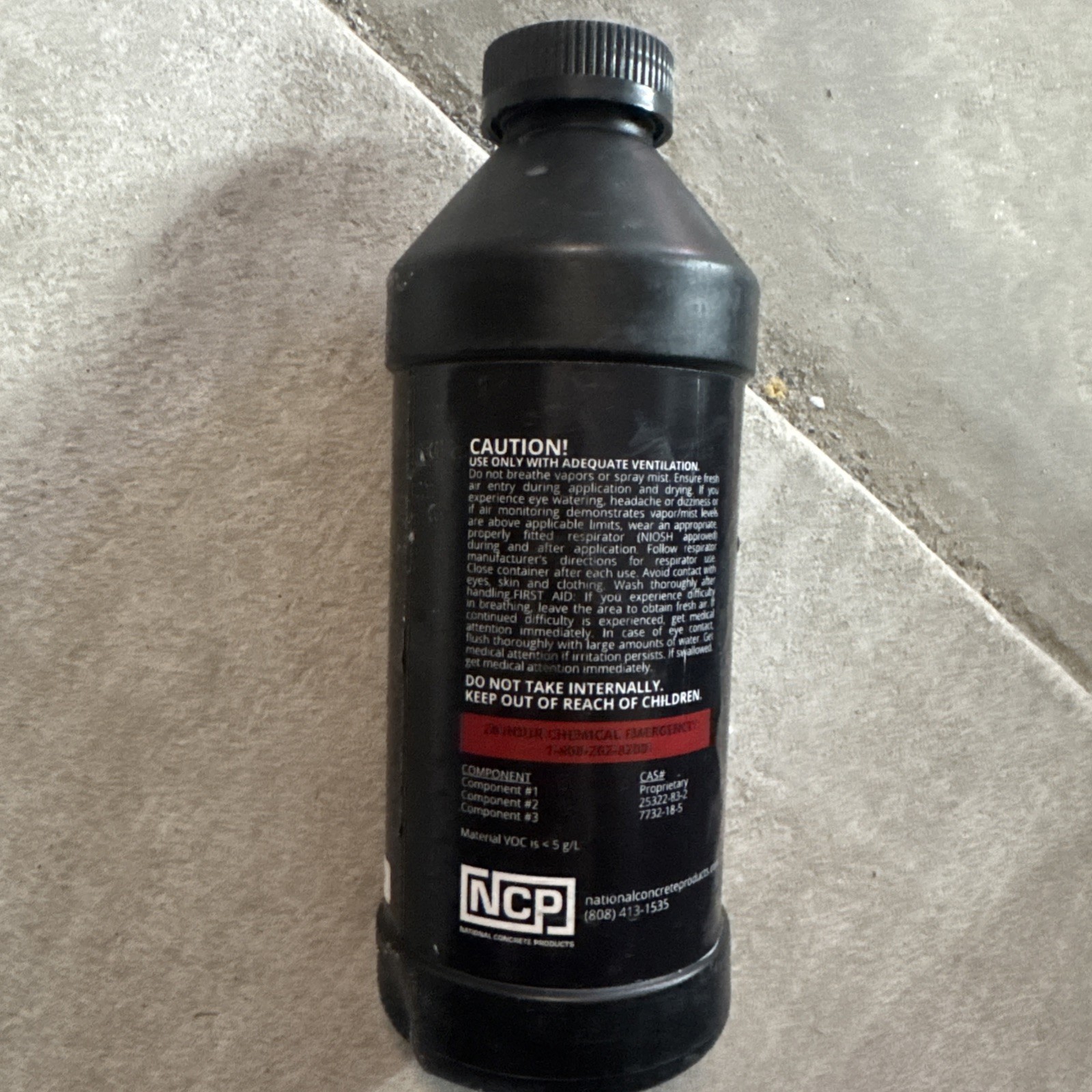 NCP Water Based Concrete Stain – Dark Grey Hydro Stain 32 fl Oz