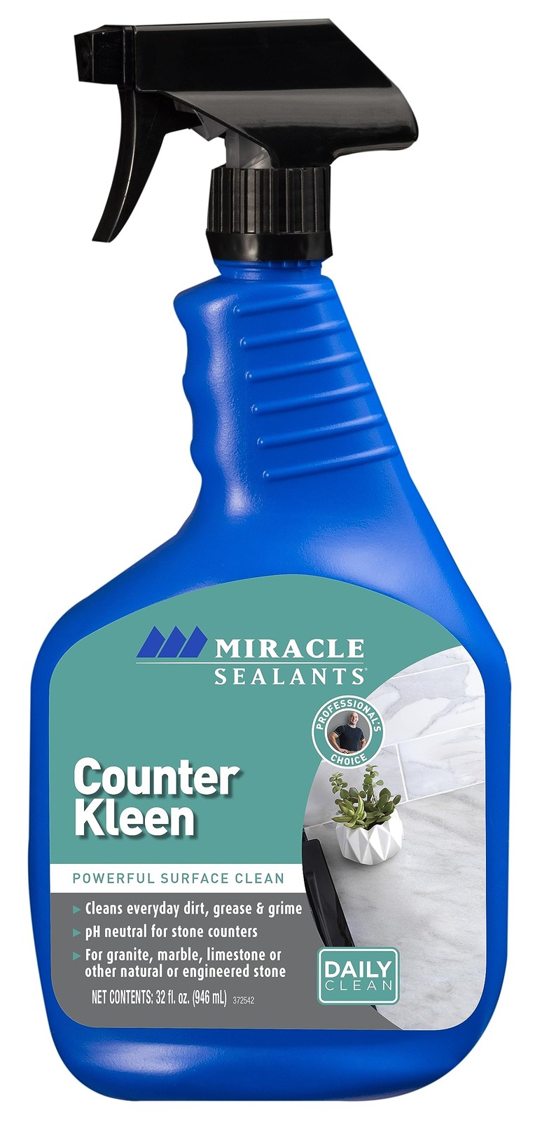 Counter Kleen Spray for Granite, Marble, Quartz & Stone Countertop Cleaner St…
