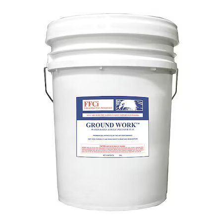 GROUND WORK 22435 Water Based Acrylic Polymer Sealer, 5 gal Pail