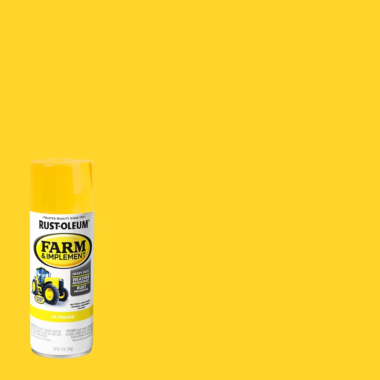 Rust Oleum 6 Pack 12 oz JD Yellow Farm Equipment Spray Paint Rust Spray Paint