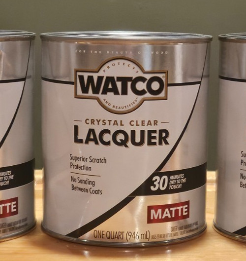 Watco 321533 Lacquer Crystal Clear Wood Finish, Quart, MATTE