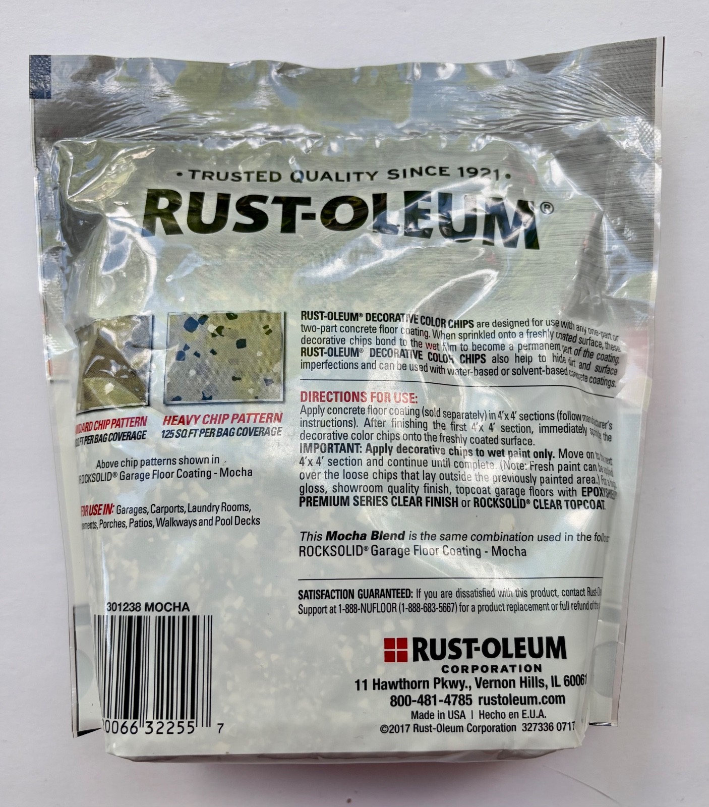 Rust-Oleum Decorative Color Chips MOCHA BLEND (6-Pack) 1 LB Each NEW = 6 LBS