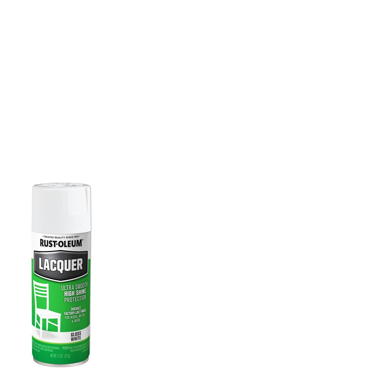 Rust-Oleum 1904830 Lacquer Spray, 11-Ounce, Gloss 11 Ounce (Pack of 1), White