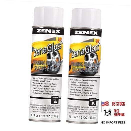 ZenaGloss – Foaming High Gloss Protectant | Water-Based Plastic, Rubber & 2