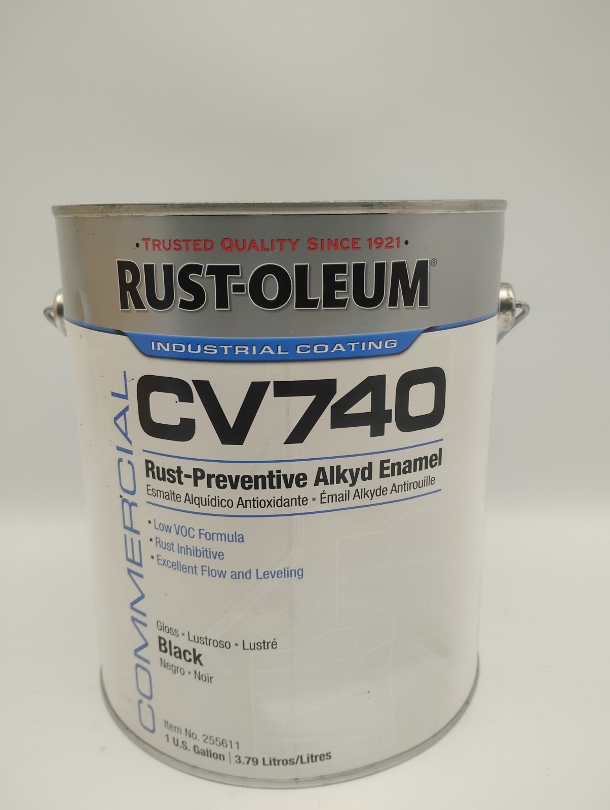 Rust-Oleum 255615 Interior/Exterior Paint, Glossy, Oil Base, Safety Red, 1 Gal.