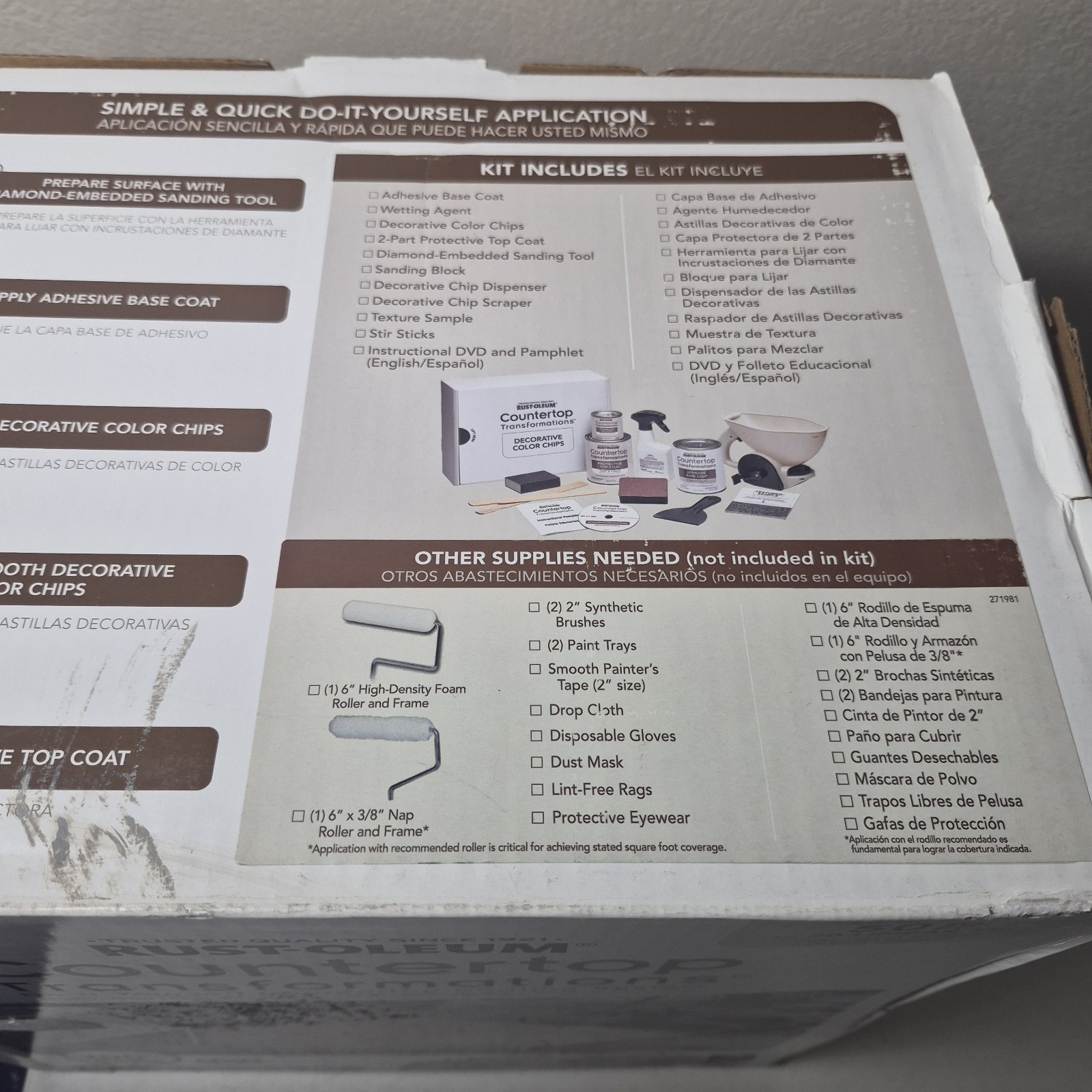 RUSTOLEUM DESERT SAND TRANSFORMATIONS COUNTERTOP REFINISHING SYSTEM