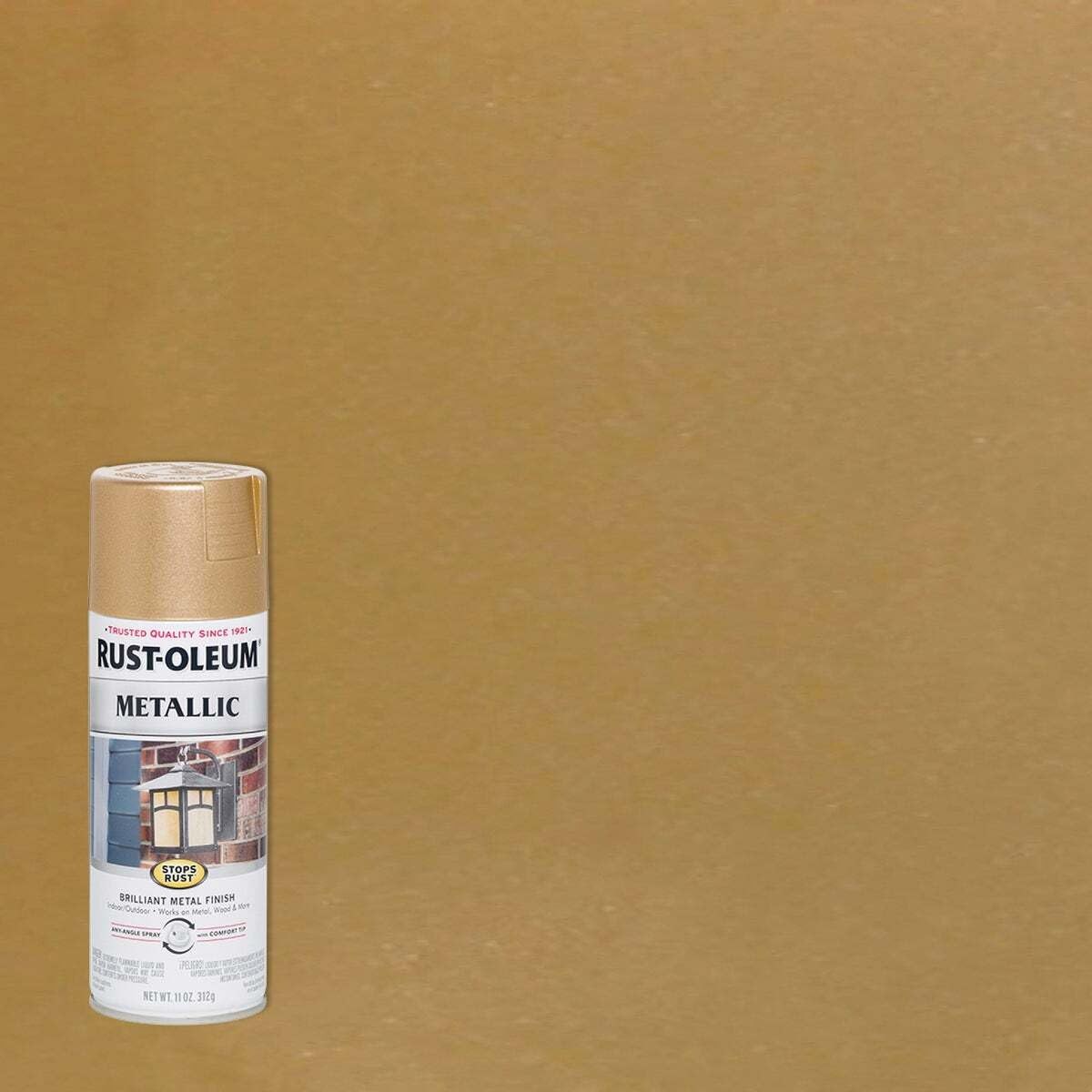 286524 Stops Rust Metallic Spray Paint, Warm Gold,11 Ounce Pack of 1