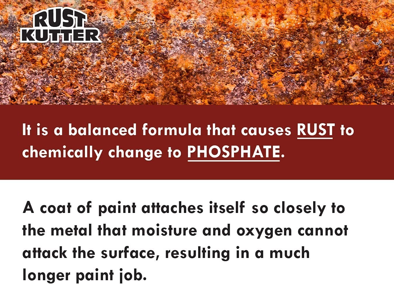 Rust Kutter Quart Stops Rust And Converts Spots To Leave A Primed Repair NEW