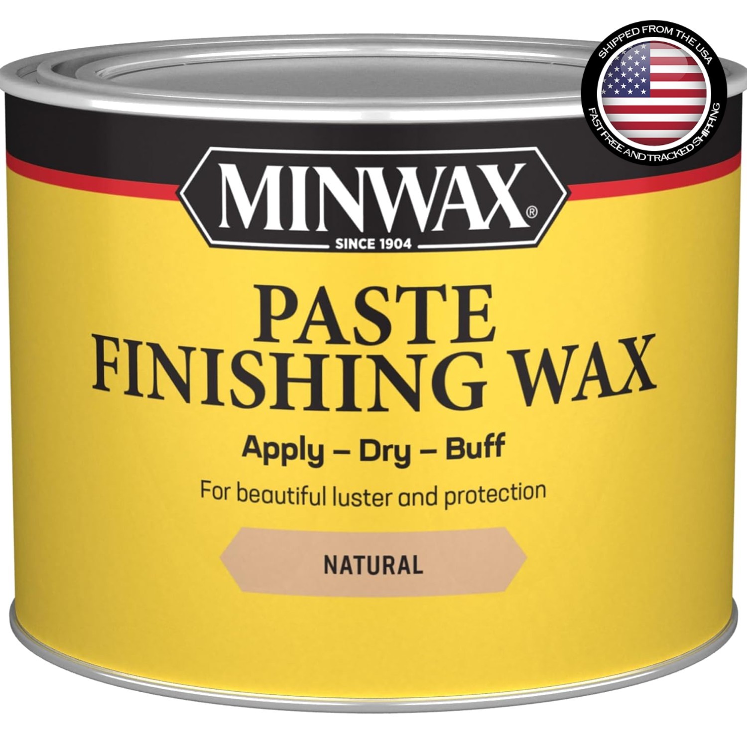 16 oz. Natural Finish Paste Wax for Polishing & Protecting Furniture & Antiques