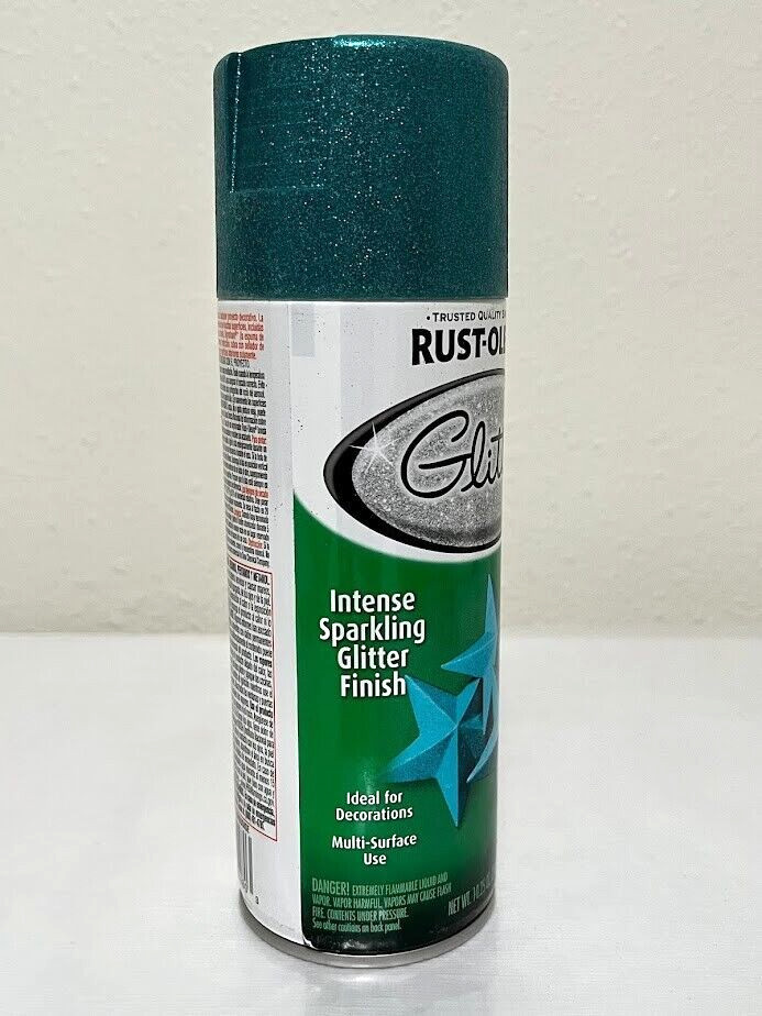 6 x Rust-Oleum ✨ Glitter Turquoise Specialty Spray Paint 10.25 oz Factory Case ✨