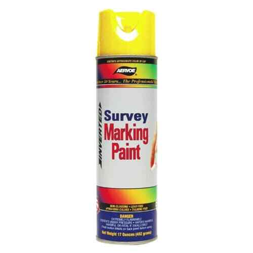 Aervoe 226 Fluorescent Survey Marking Paint, 20 oz. Aerosol (Yellow)