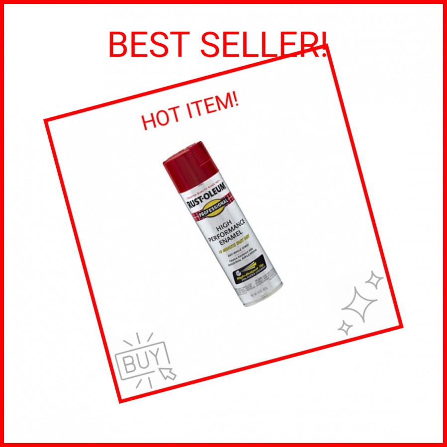Rust-Oleum 7564838 Professional High Performance Enamel Spray Paint, 15 Oz, Glos