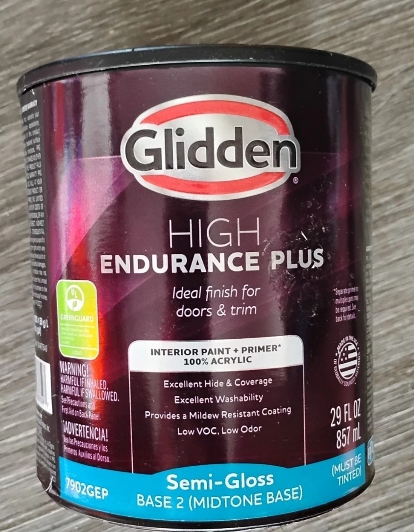 2x Glidden HEP Interior Base Paint – Eggshell – Stage 2 Midtone Base – 7902GEP