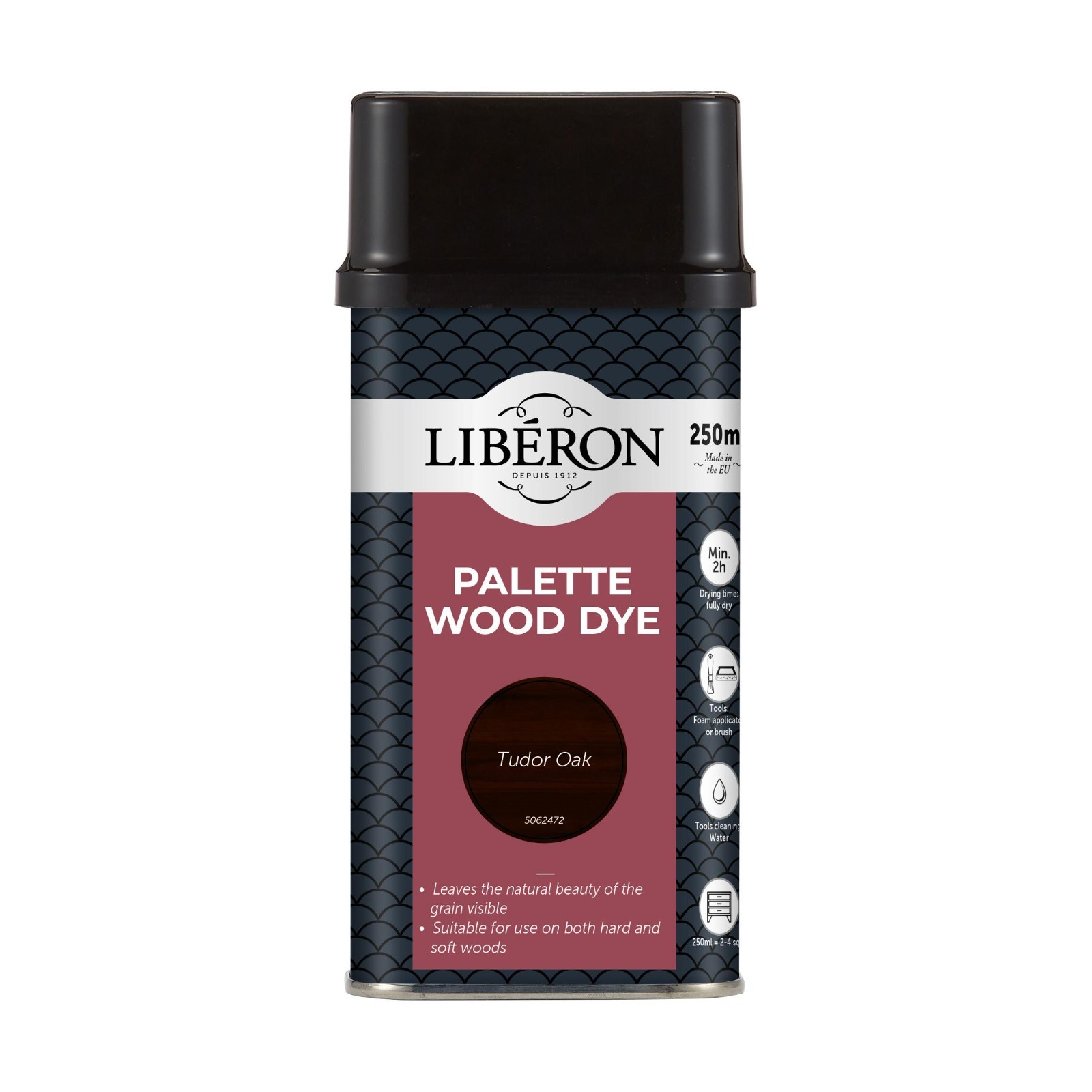 Liberon Palette Wood Dye Water-Based Tudor Oak 250ml Tin