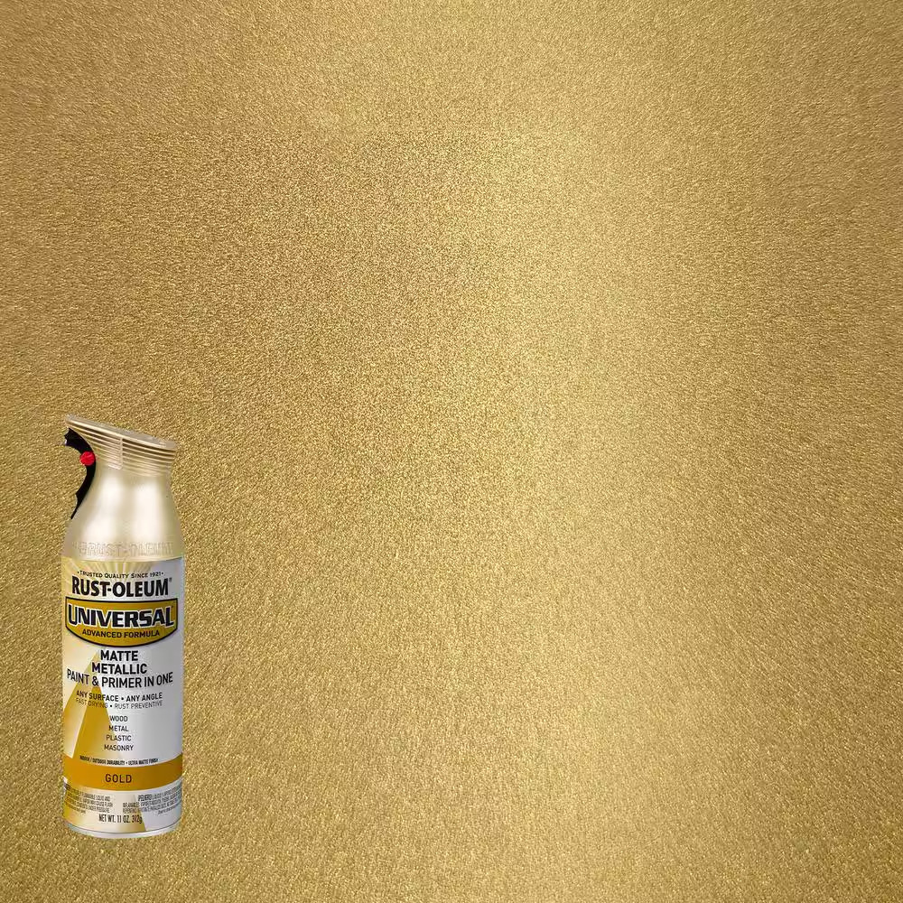11 Oz. All Surface Metallic Matte Gold Spray Paint and Primer in One (Case of 6)