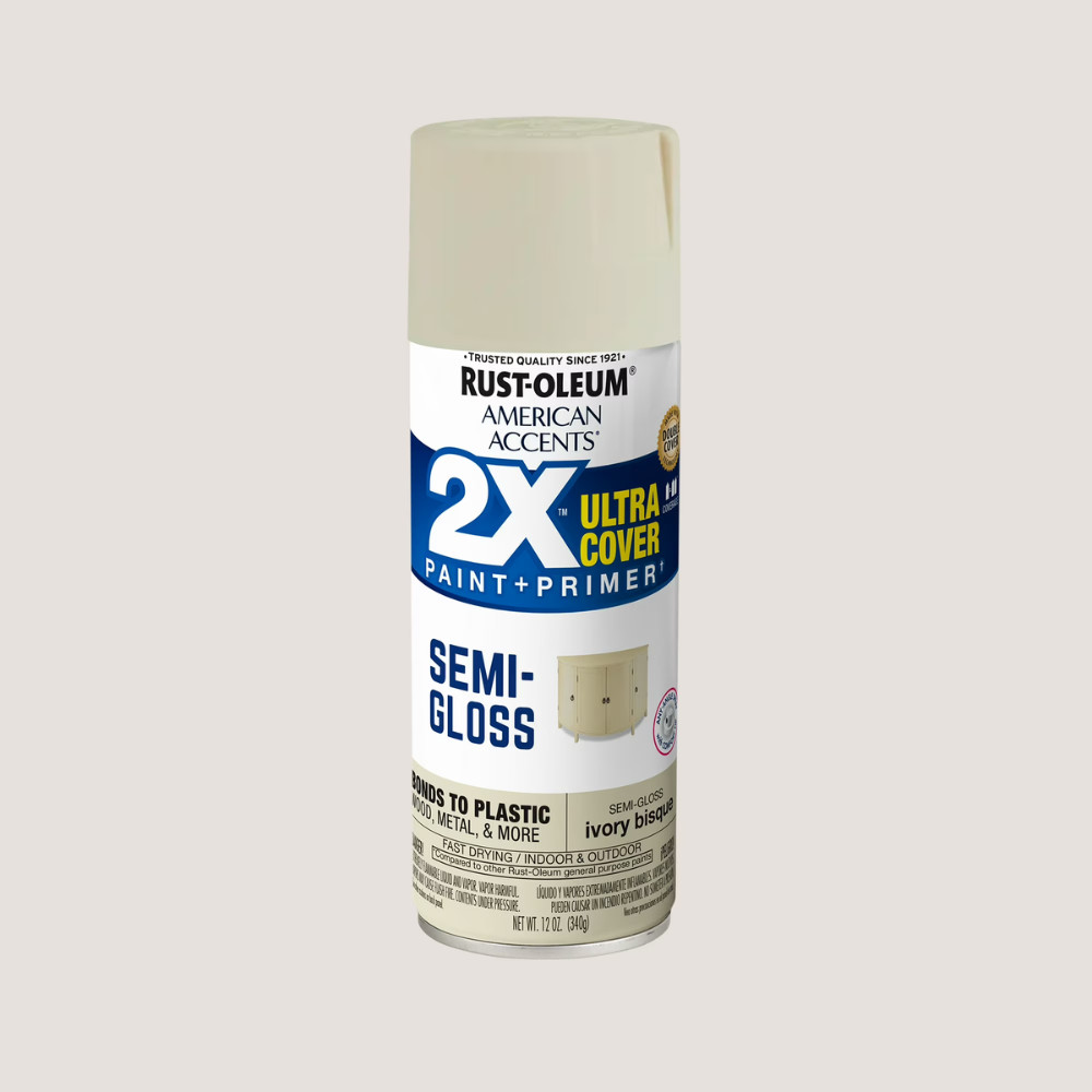 (6 Pack) Rust-Oleum American Accents Semi-Gloss Spray Paint, Ivory Bisque, 12 oz