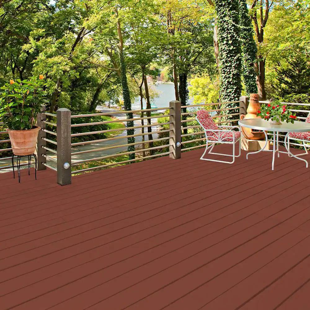 1 gal. #SC-330 Redwood Smooth Solid Color Exterior Wood and Concrete Coating