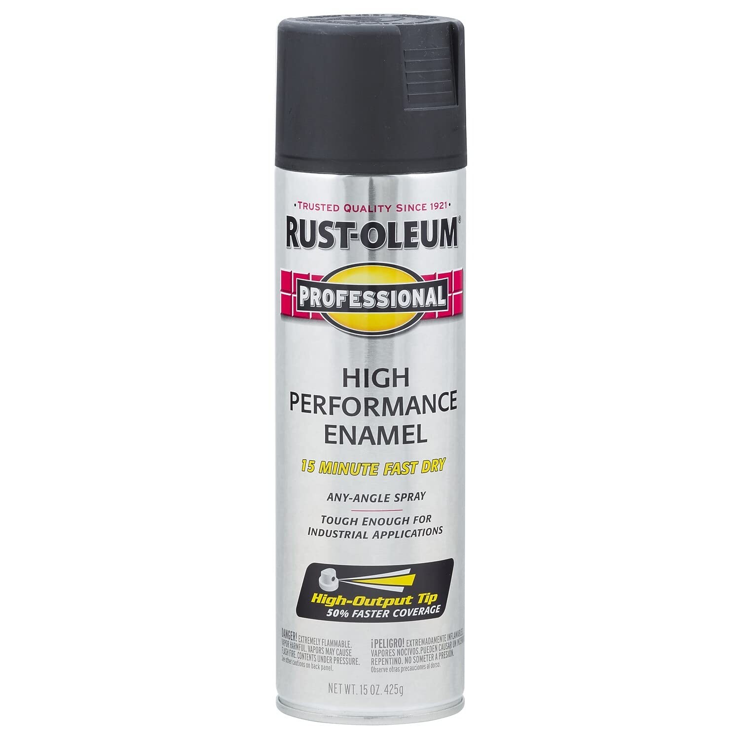 Rust Oleum 15 Oz Flat Black High Performance Metal Spray Paint Preventative