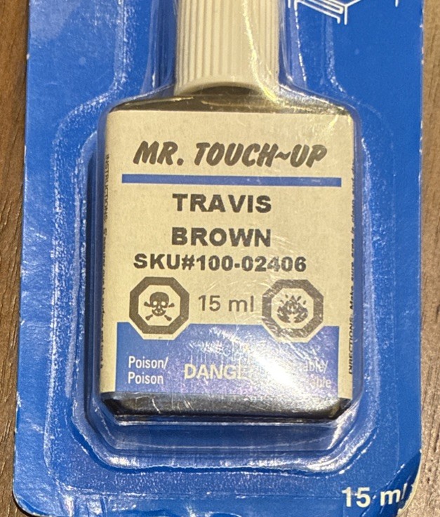 Rare Mr. Touch Up Appliance Touchup Glaze Travis Brown 15 ml Sealed Package