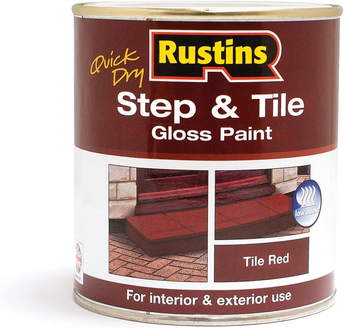 Quick Dry Red Step & Tile Paint – High Gloss Finish, 500ml for Stylish Surfaces