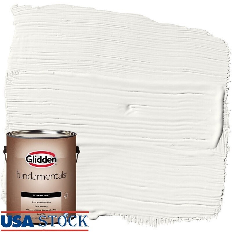Low VOC Exterior Paint Fast Drying Good Adhesion Mildew Resistant 1 Gallon New